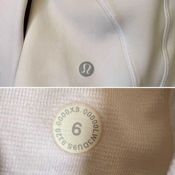 Lululemon Flash Forward Full Zip Jacket in White Size 6 - Picture 10 of 12